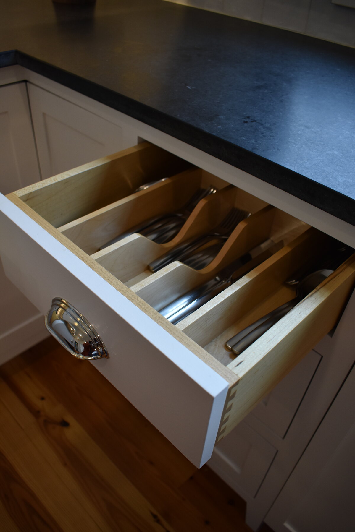 White kitchen custom cabinetry overview